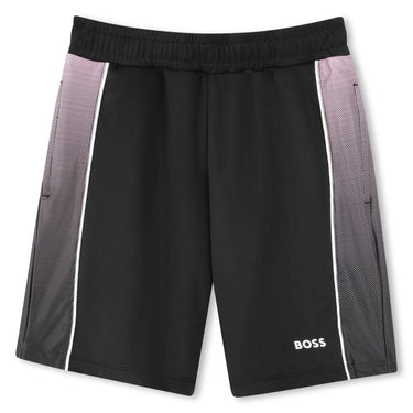 BOSS Short para niño y adolescente negro deportivo